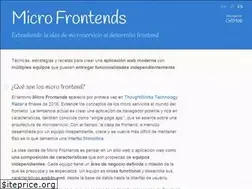 Sites similar to micro-frontends-es.org