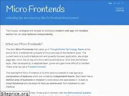 Sites similar to micro-frontends.org
