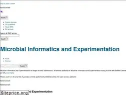 Sites similar to microbialinformaticsj.com
