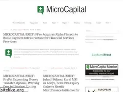 Sites similar to microcapital.org