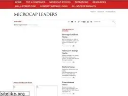 Sites similar to microcapleaders.com