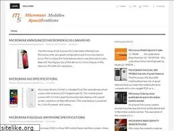 Sites similar to micromaxmobilesspecifications.blogspot.com