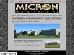 Sites similar to micronmetalworks.com