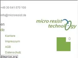 Sites similar to microresist.de