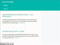 Sites similar to micrositeblog.com