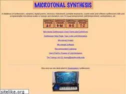 Sites similar to microtonal-synthesis.com