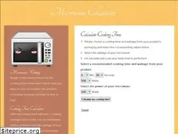 Sites similar to microwavecalculator.com