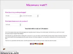 Sites similar to microwavewatt.com