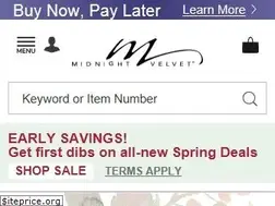 Sites similar to midnightvelvet.com