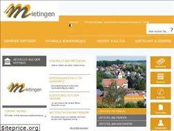 Sites similar to mietingen.de
