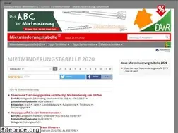 Sites similar to mietminderungstabelle.de