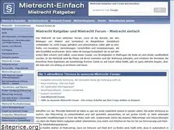 Sites similar to mietrecht-einfach.de
