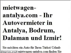 Sites similar to mietwagen-antalya.com