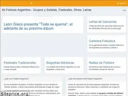 Sites similar to mifolkloreargentino.com.ar