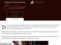 Sites similar to miguelsrestaurant.net