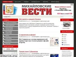 Sites similar to mihailovskievesti.ru
