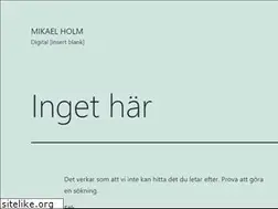 Sites similar to mikaelholm.com