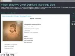 Sites similar to mikaelshadows.blogspot.com