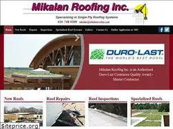 Sites similar to mikalanroofing.com