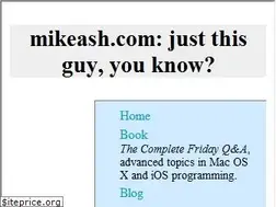 Sites similar to mikeash.com