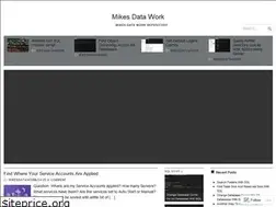 Sites similar to mikesdatawork.wordpress.com