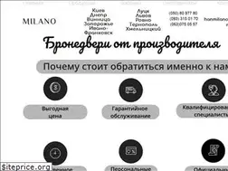 Sites similar to milano.com.ua
