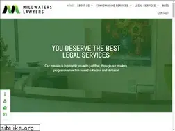 Sites similar to mildwaterslawyers.com.au