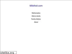 Sites similar to milefoot.com