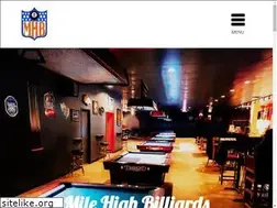 Sites similar to milehighbilliards.com