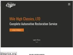 Sites similar to milehighclassics.com
