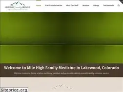 Sites similar to milehighfamilymedicine.com