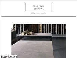 Sites similar to milehighframing.com
