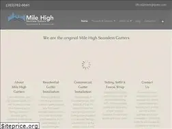 Sites similar to milehighgutter.com