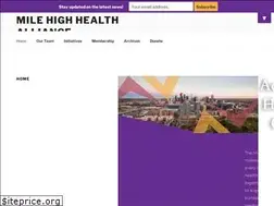 Sites similar to milehighhealthalliance.org