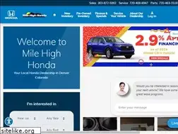 Sites similar to milehighhonda.com