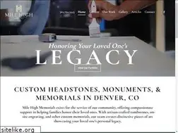 Sites similar to milehighmemorials.com