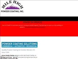 Sites similar to milehighpowdercoating.com