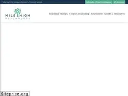 Sites similar to milehighpsychology.com