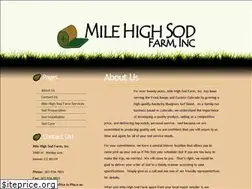 Sites similar to milehighsodfarm.com