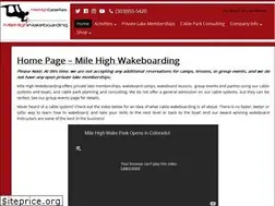 Sites similar to milehighwake.com