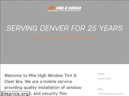 Sites similar to milehighwindowtint.com