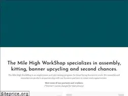 Sites similar to milehighworkshop.org