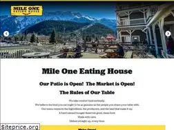 Sites similar to mileoneeatinghouse.com