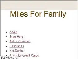 Sites similar to milesforfamily.com