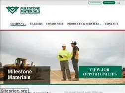 Sites similar to milestonematerials.com