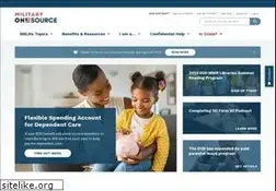 Sites similar to militaryonesource.com