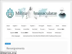 Sites similar to militia-immaculatae.org