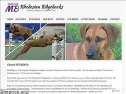 Sites similar to millabellaridgebacks.com
