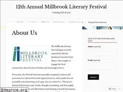 Sites similar to millbrookliteraryfestival.org