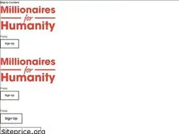 Sites similar to millionairesforhumanity.com